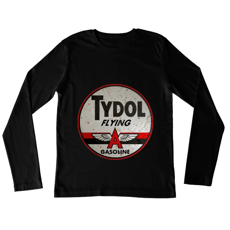 Vintage Tydol Flying A Gasoline Station Logo Sign Female Long Sleeve T-Shirt