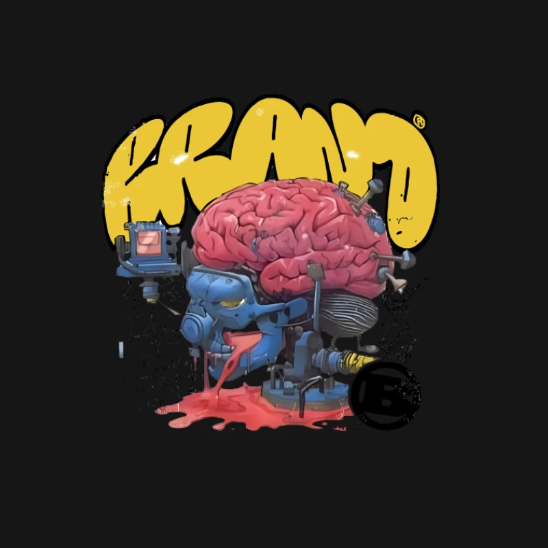 Œuvre d'art de cerveau futuriste Homme T-Shirt