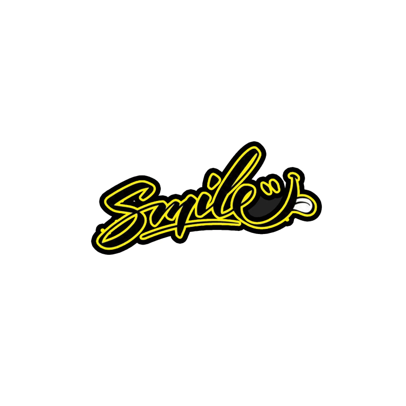 Modern Graffiti Art Design Featuring "Smile" Tapestry