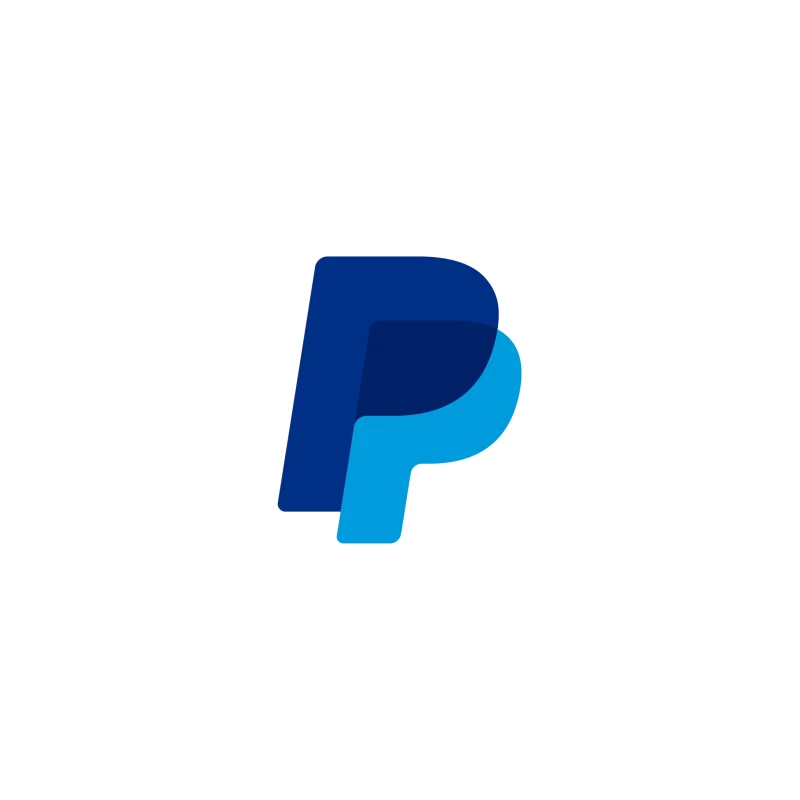 PayPal Double P Logo Design in Blue Shades iPhone Case