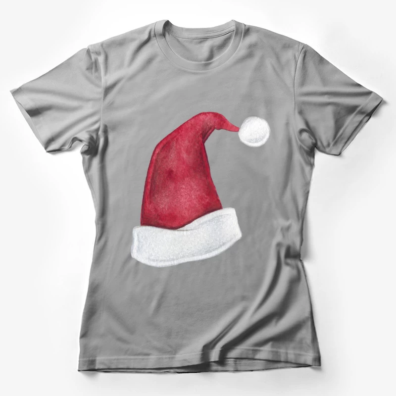 Chapeau de Noël classique rouge Femme T-Shirt