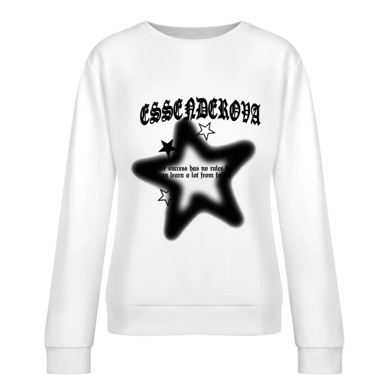 Stern Mit Motivationszitat Damen Pullover Sweatshirt