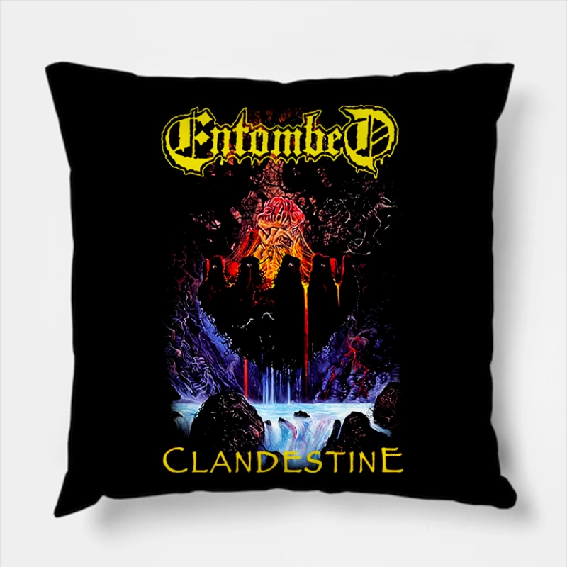 Entombed Clandestine Throw Pillow