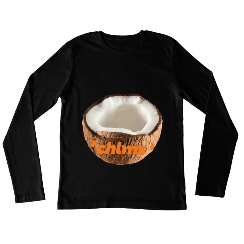Offene Schokoladenmitte Damen Langarm T-Shirt