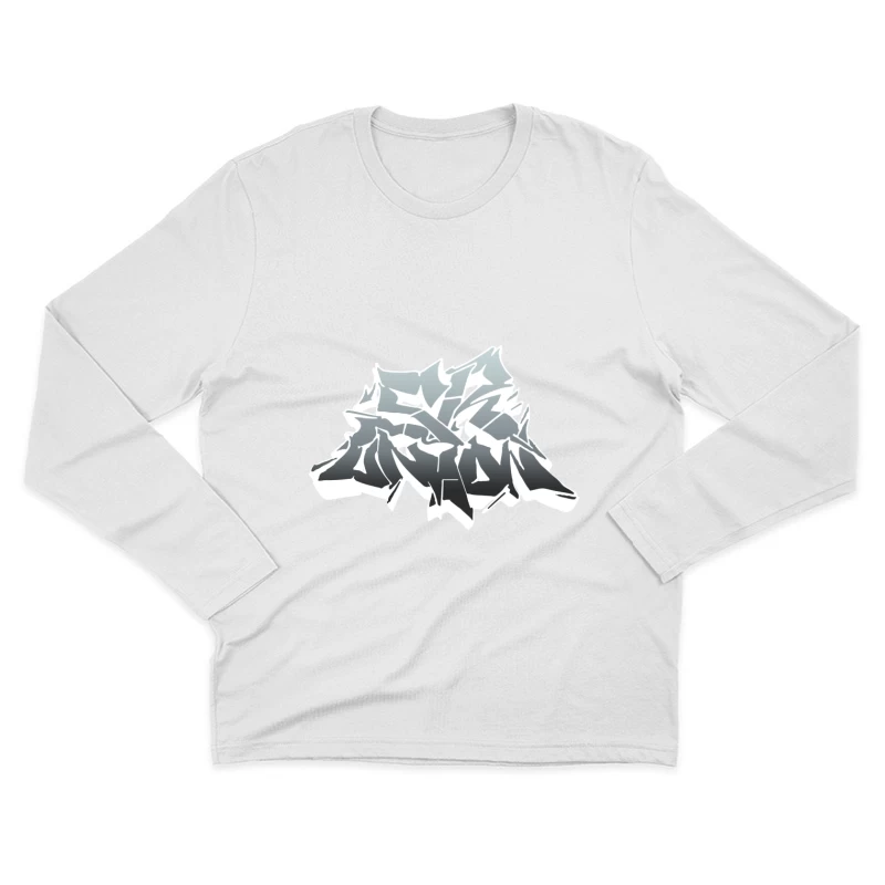 Graffiti-Kunstwerk mit abstraktem Design Herren Langarm T-Shirt