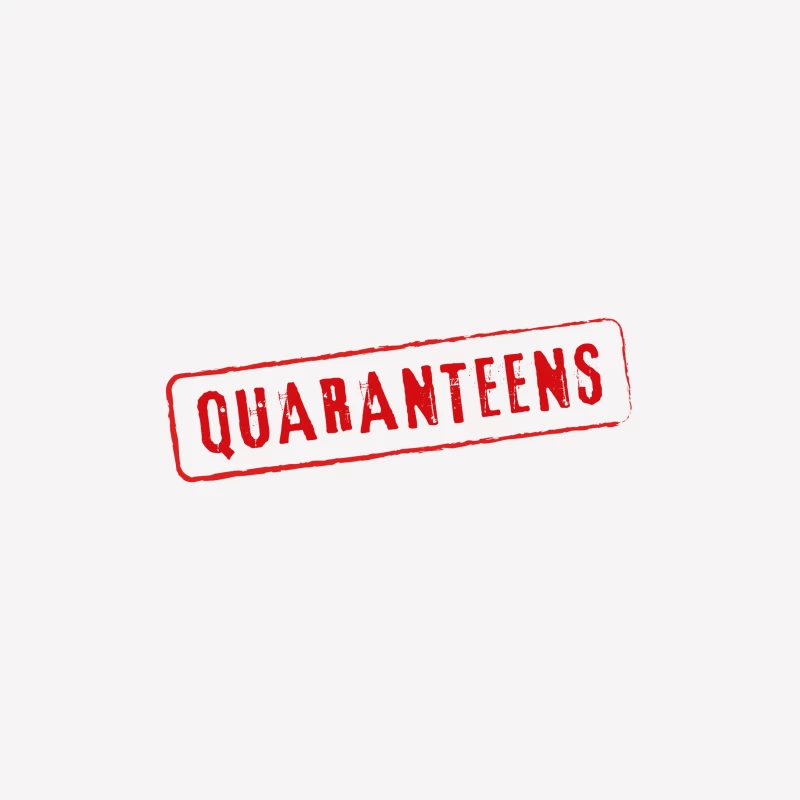 Motif Quaranteens Rouge Femme T-Shirt