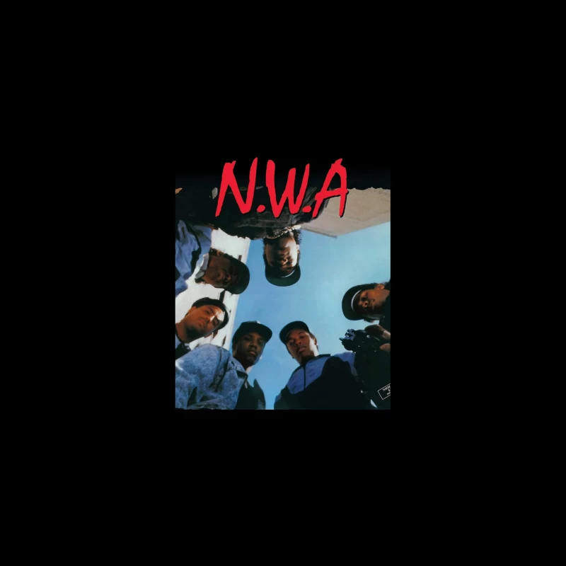 N.W.A Group Circle Low-Angle Photo Against Blue Sky iPhone Case