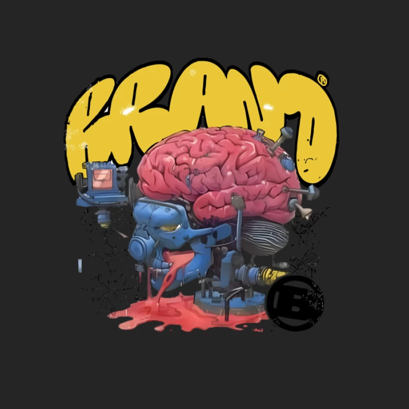 Œuvre d'art de cerveau futuriste Homme Sweat-shirt à enfiler