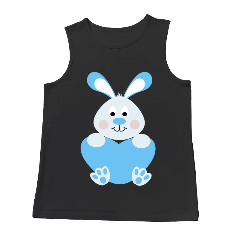 Lapin Bleu avec Coeur Homme Débardeur