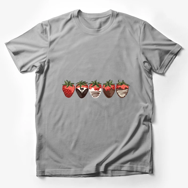 Erdbeeren mit Schokoladenüberzug Herren T-Shirt