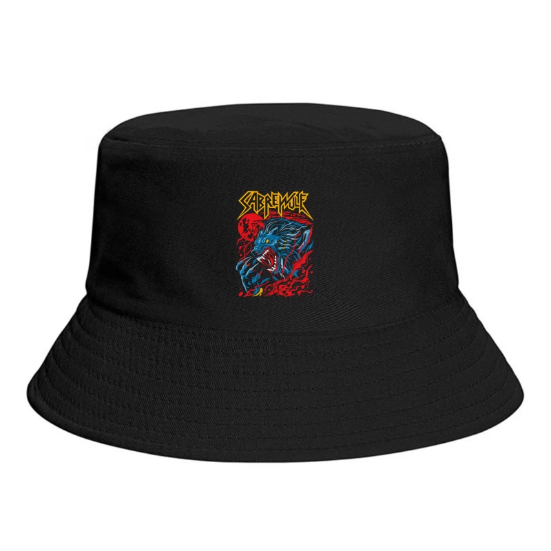 Sabrewulf Graphic Art Illustration Bucket Hat