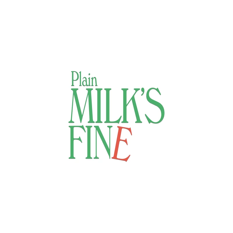 Plain Milk's Fine Typography Design Desk Mat