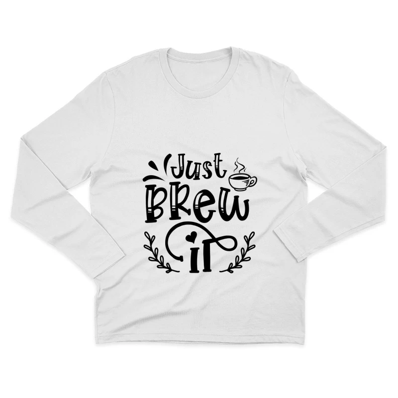 Silhouette de Chat dans une Nocturne Homme Manches Longues T-Shirt