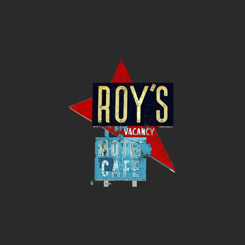 Roy_s Motel & Cafe, distressed Baseball Cap