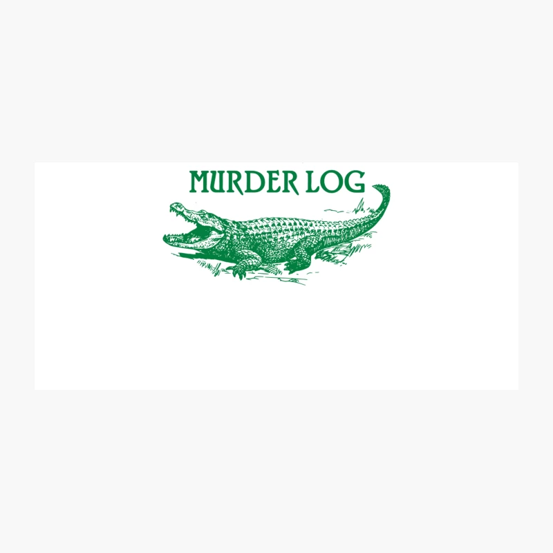 Alligator or Crocodile - Murder Log Coffee Mug