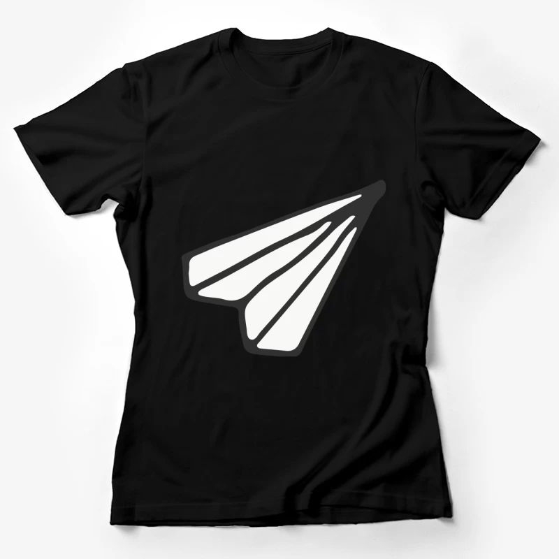 Avion en papier stylisé Femme T-Shirt