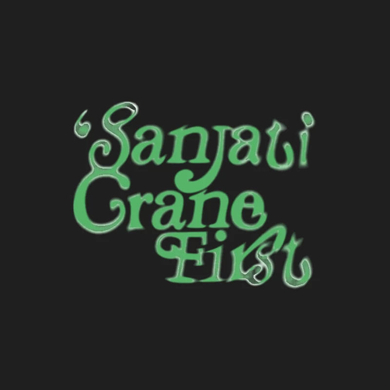 Sanjati Crane Schriftzug Herren Tanktops