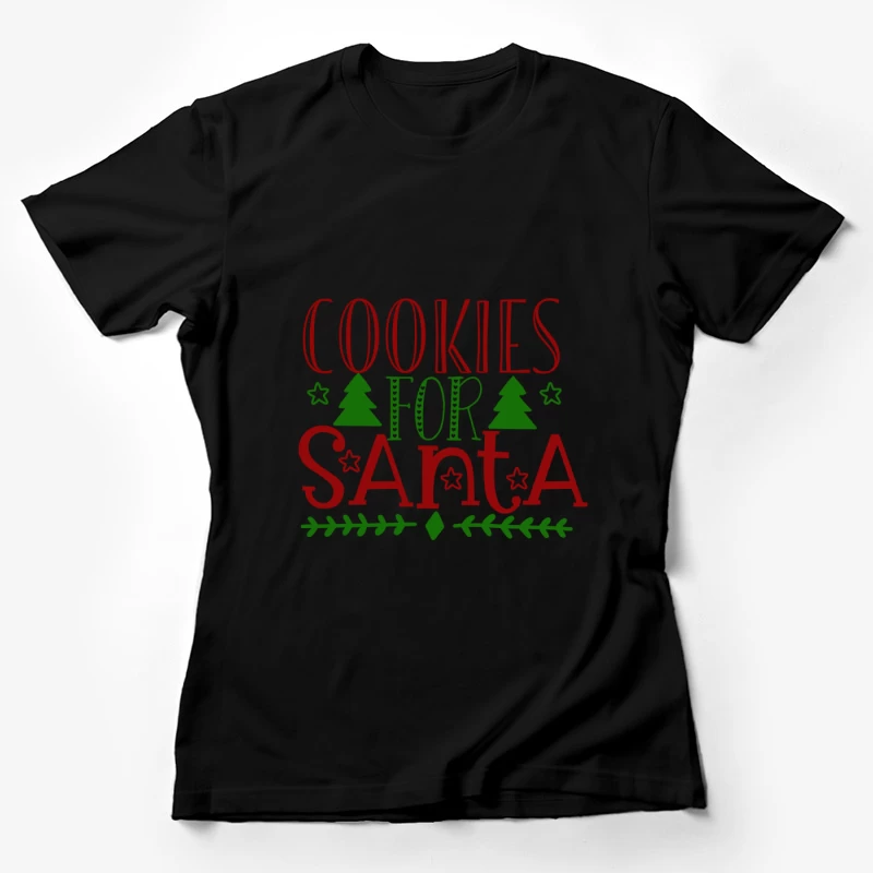 Décoration de Noël : Biscuits pour le Père Noël Femme T-Shirt