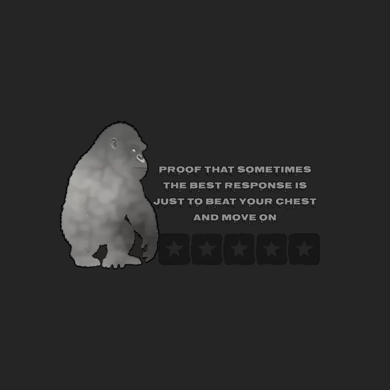 Gorilla Strength and Motivation Illustration Male Pullover Sweatshirt
