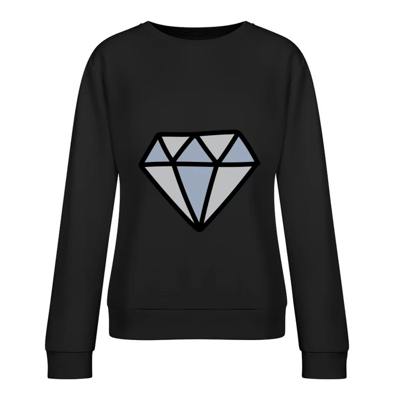 Icône de diamant stylisée Femme Sweat-shirt à enfiler