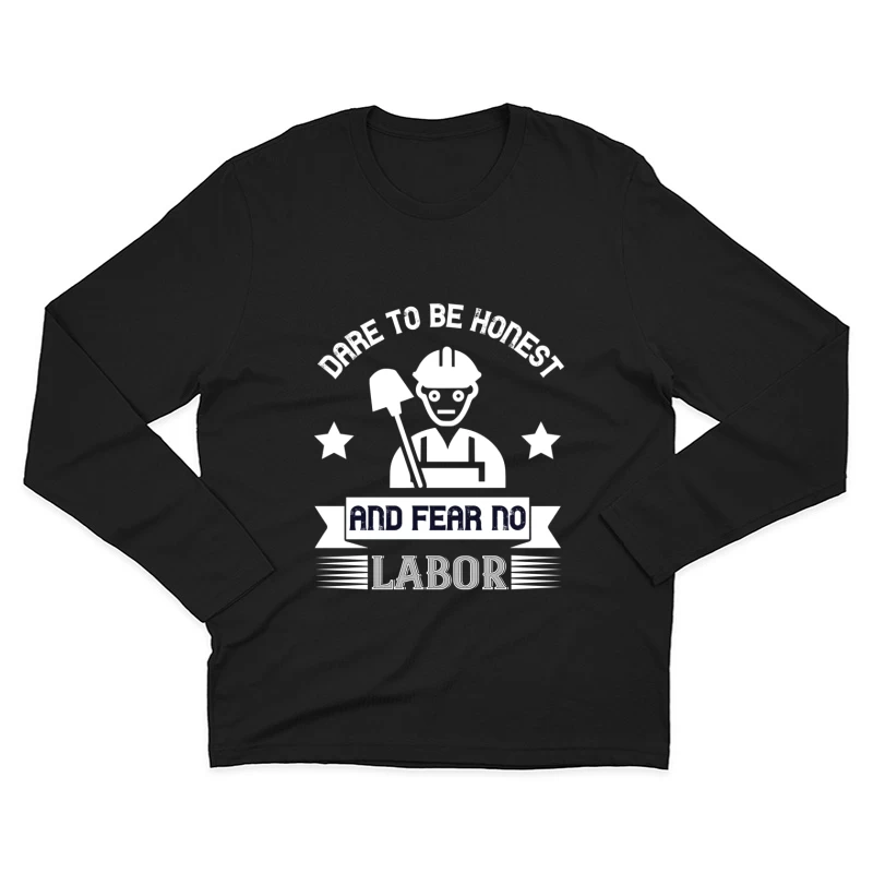 Travailleur honnête avec pelle Homme Manches Longues T-Shirt