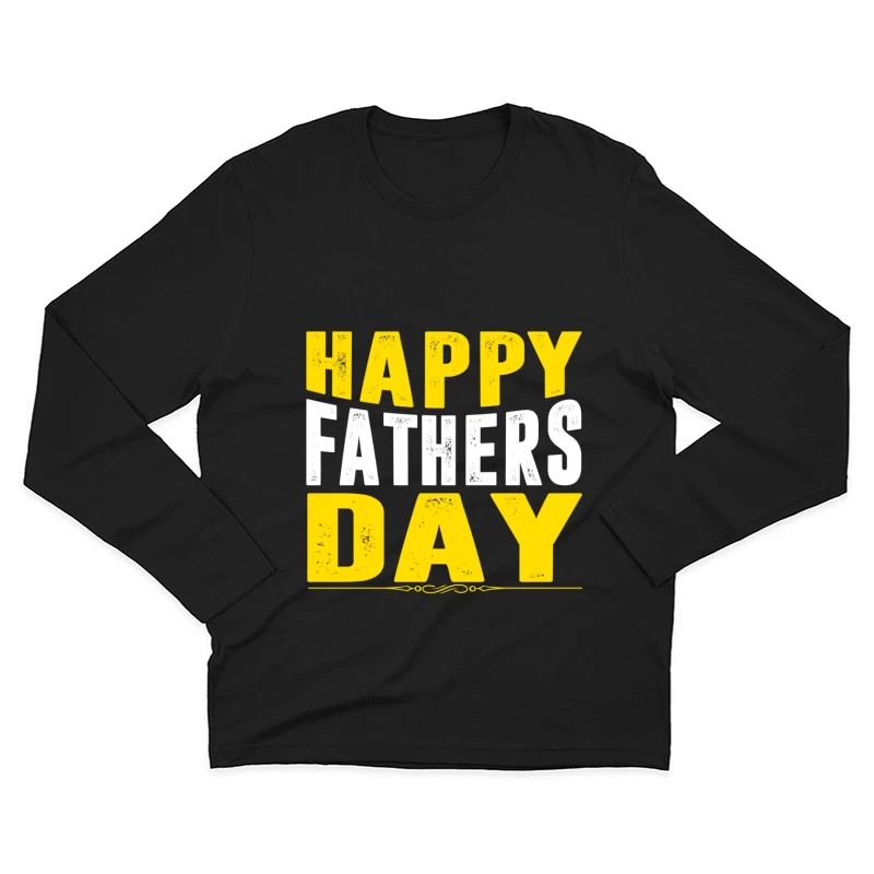 Célébration de la fête des pères avec style Homme Manches Longues T-Shirt