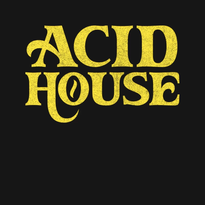 Acid House  80s House Music Typography Design Mouse Pad