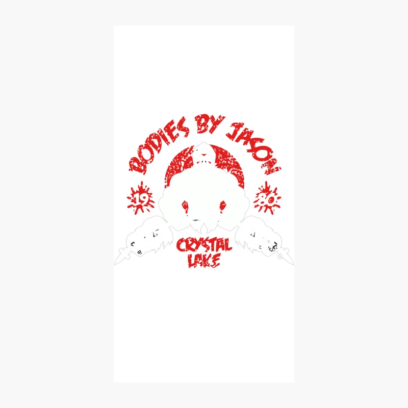 Crystal Lake Horror: Friday the 13th Inspired Graphic Design iPhone Case