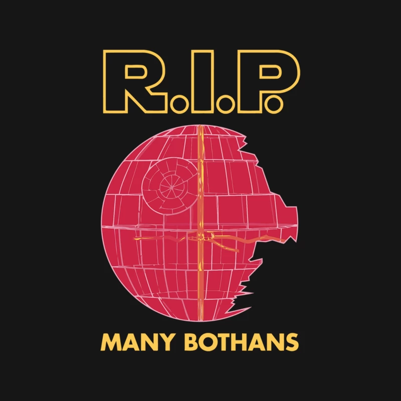 Star Wars Death Star R.I.P. Parody Tribute to Bothans Mouse Pad