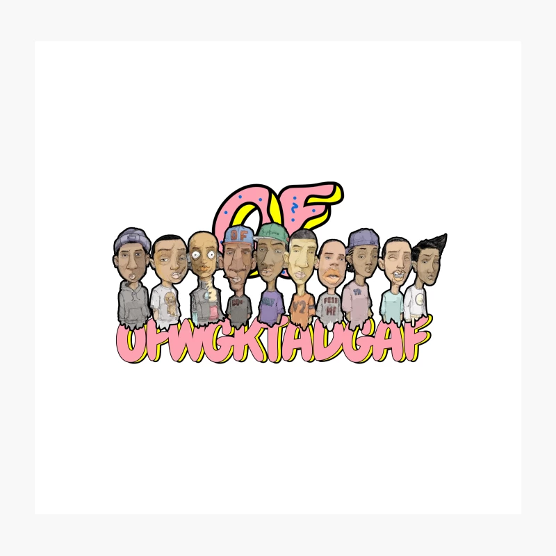 5 ODD FUTURE - THE OF TAPE VOL.2 Throw Pillow