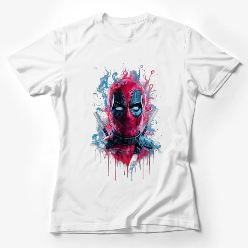 Deadpool Comic Art Illustration Female T-Shirt