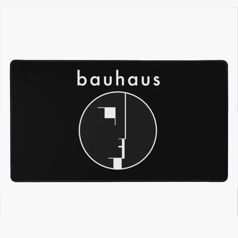 Iconic Bauhaus Minimalist Design Logo Desk Mat