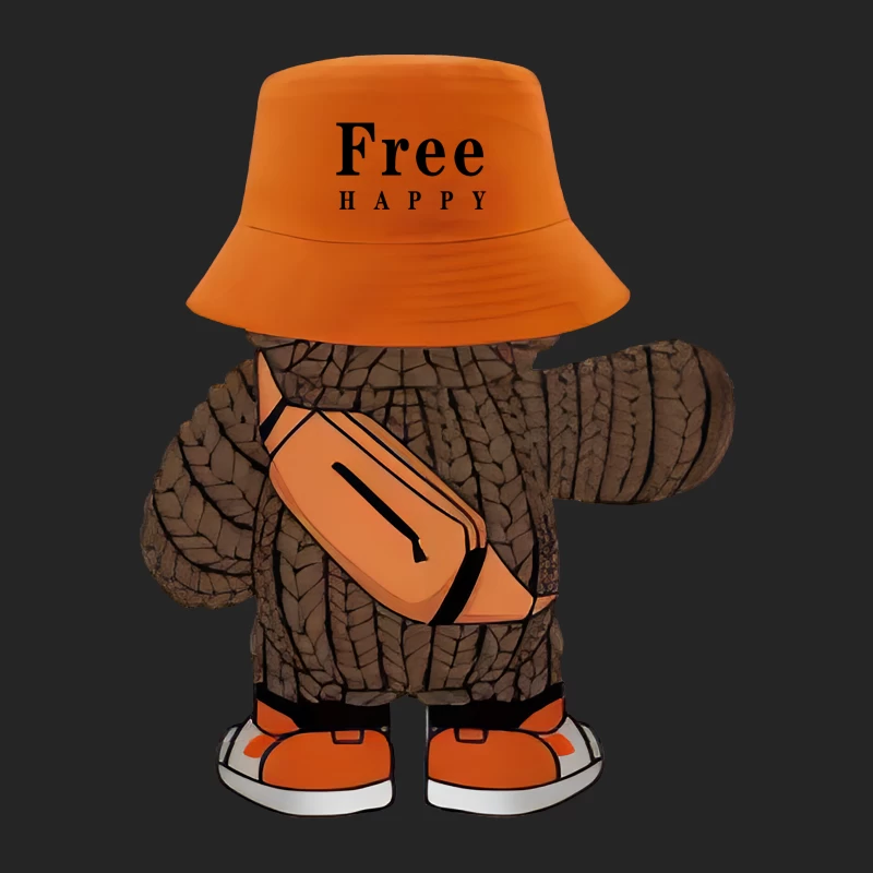 Fröhlicher Bär in modischem Outfit Damen Pullover Sweatshirt