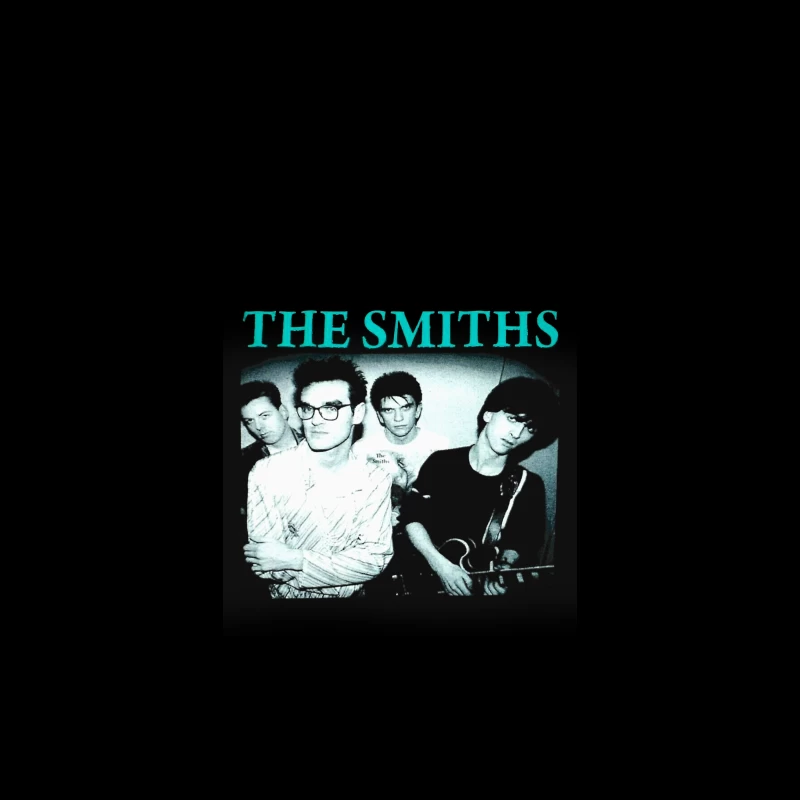 Iconic Black and White Portrait of The Smiths Alternative Rock Band iPhone Case