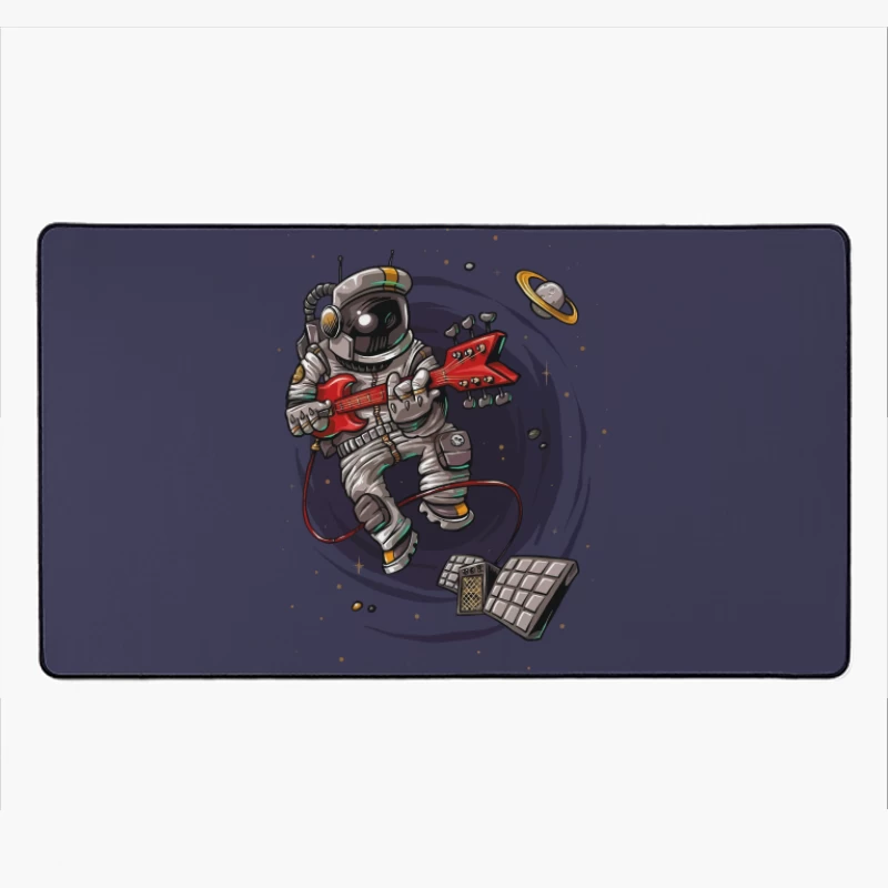 Astronaut Rocker in Space Desk Mat