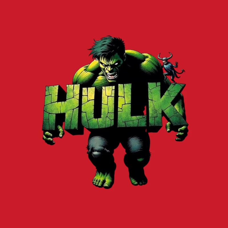 Hulk Comic Art Male Pullover Hoodie
