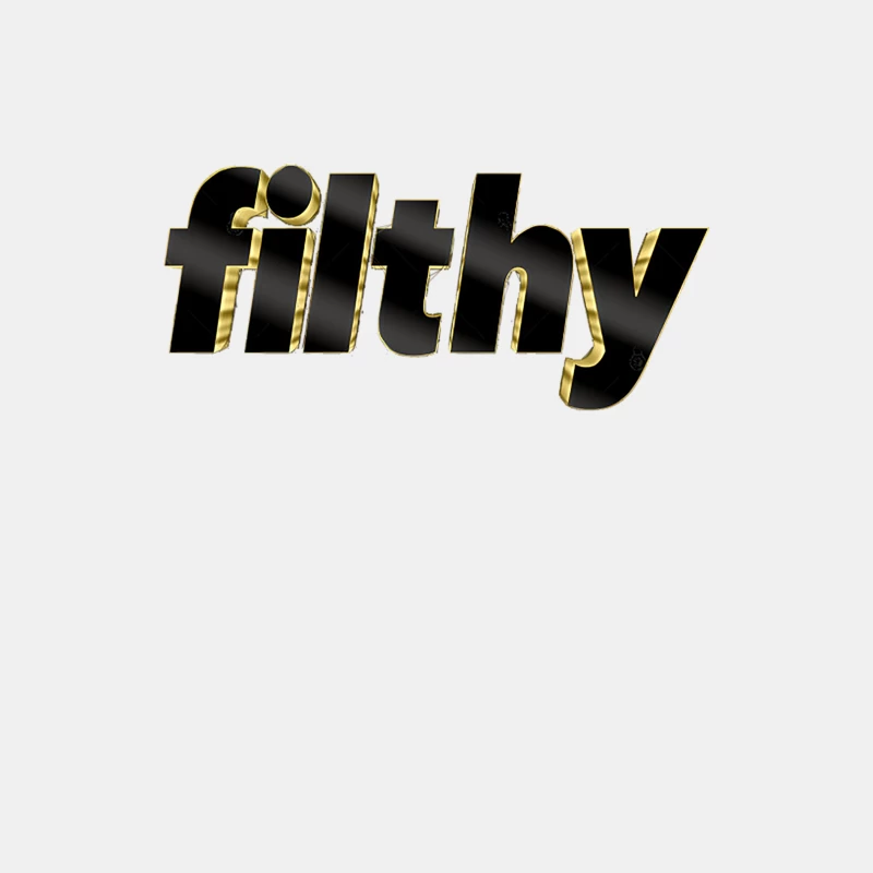 Filthy - Swag Gold Logo Typography Male Tank Top