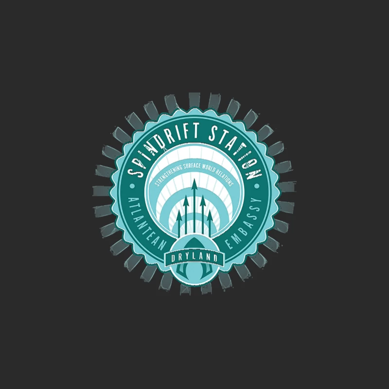 Swandrift Station: Atlantean Embassy Logo for Dryland Relations Baseball Cap