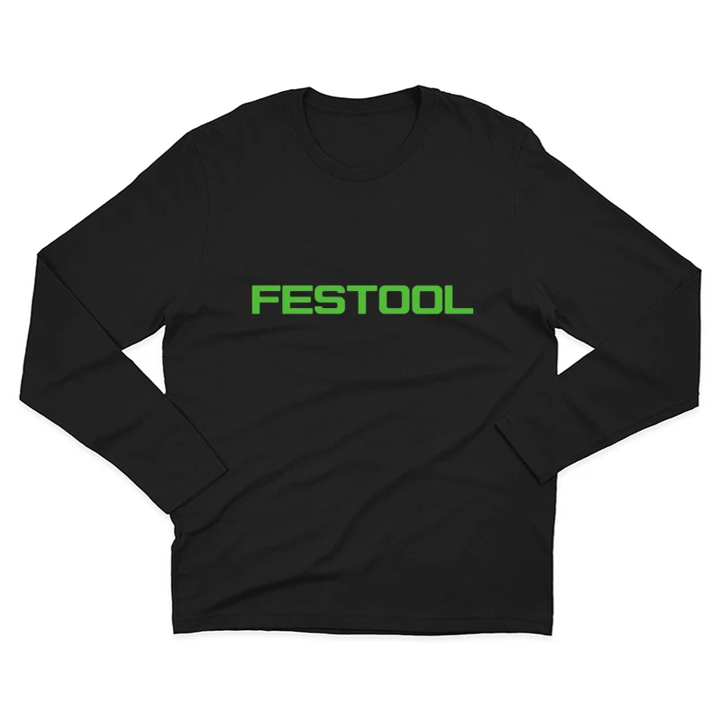 Festool Green Industrial Power Tool Brand Logo Male Long Sleeve T-Shirt