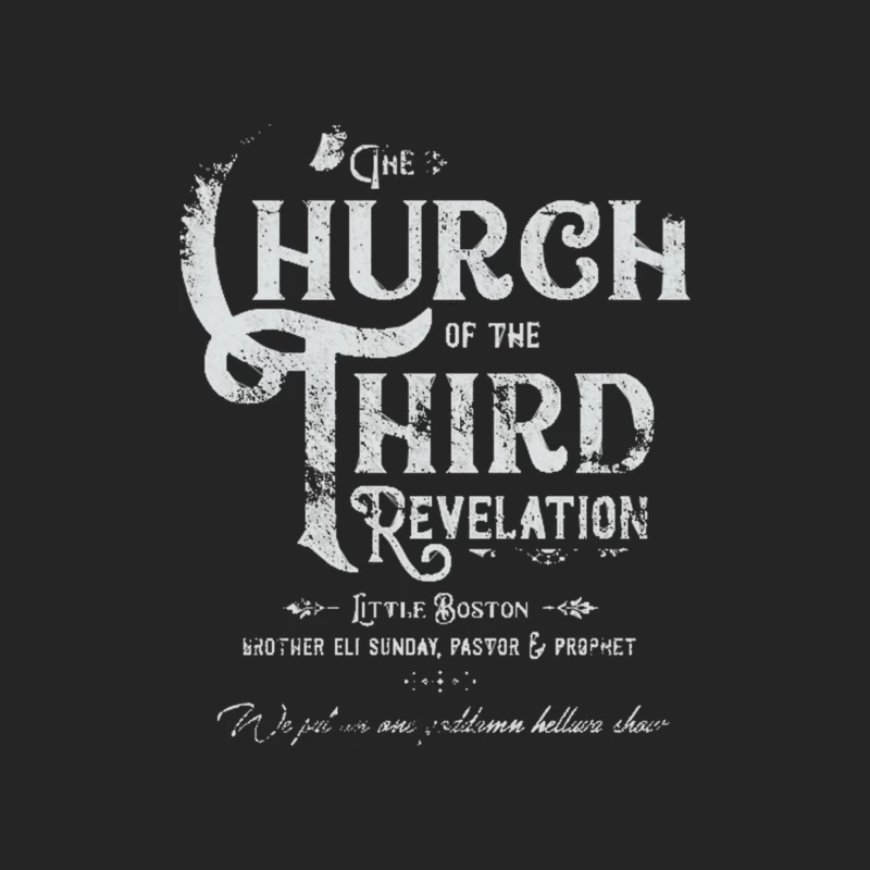The Church of the Third Revelation, distressed Male Pullover Sweatshirt