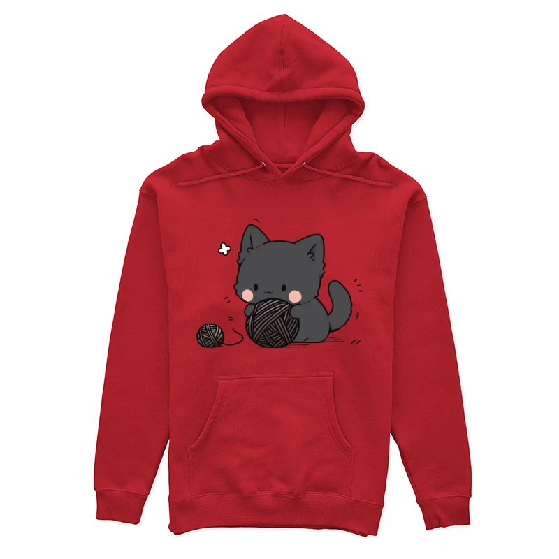 Niedliches Kätzchen spielt mit Garn Damen Pullover Hoodie