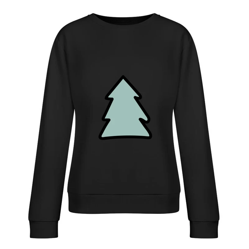Icône de sapin minimaliste Femme Sweat-shirt à enfiler