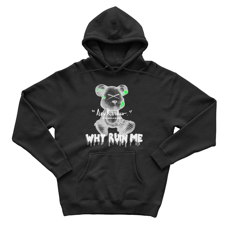 Künstlerischer Bär Silhouette Herren Pullover Hoodie