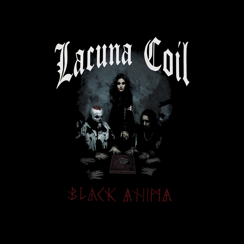 Lacuna Coil Black Anima Throw Pillow