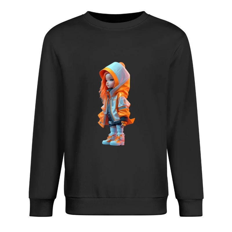 Kind in futuristischer Kleidung Herren Pullover Sweatshirt
