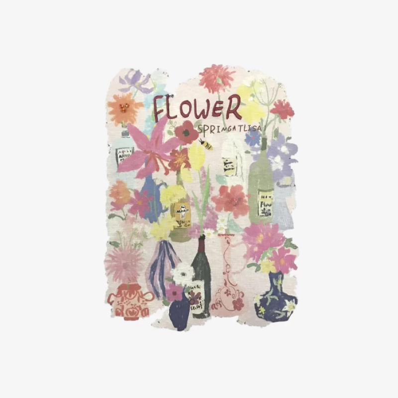 Fleurs de printemps dans des bouteilles de vin Homme Sweat-shirt à enfiler