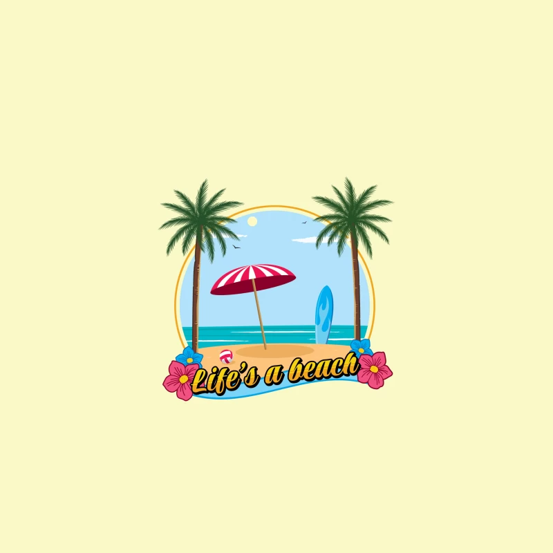 Life's a beach iPhone Case