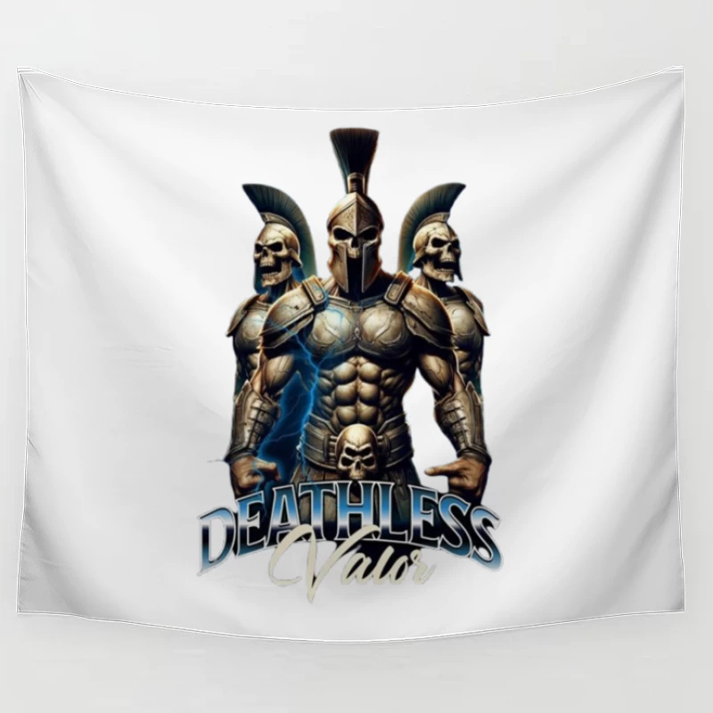 Spartan Warrior Deathless Elite with Skull Armor Tapestry