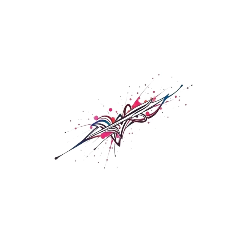 Abstract Colorful Splash Design Tapestry