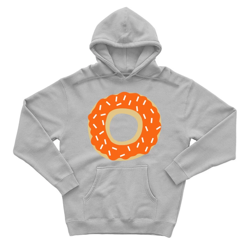 Beignet avec glaçage orange et vermicelles Homme Sweat à capuche